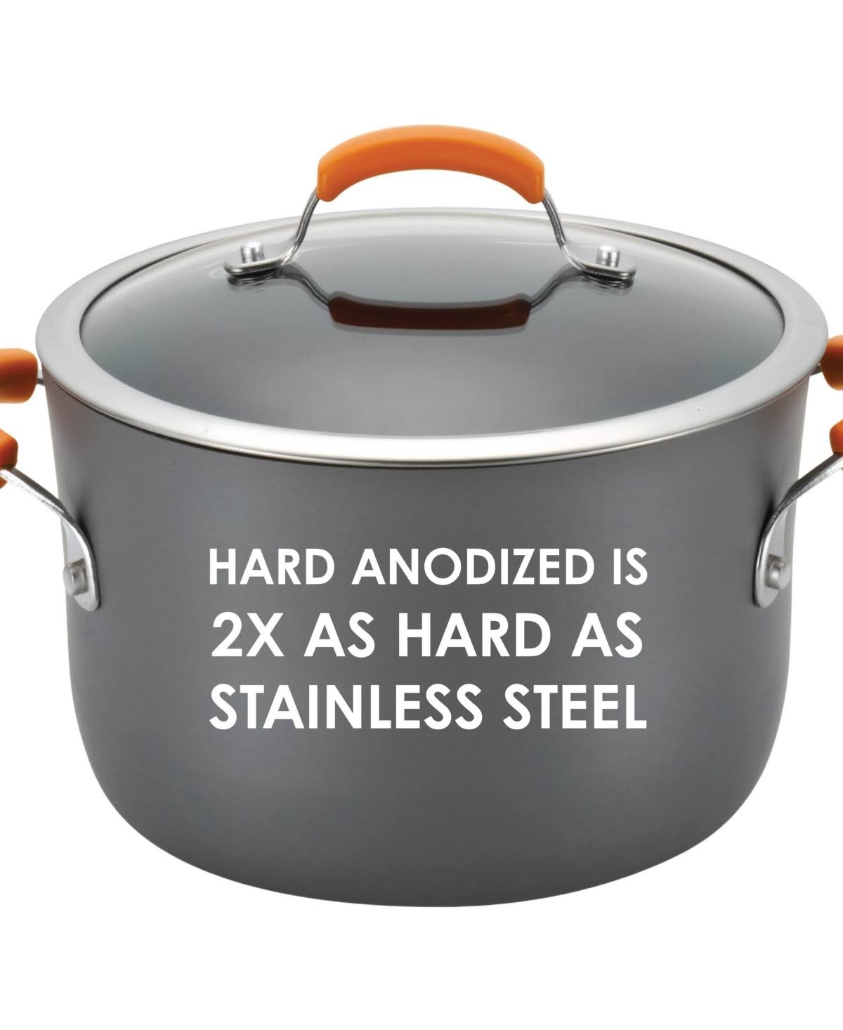 10 Qt. Hard Anodized Covered Stockpot L59768