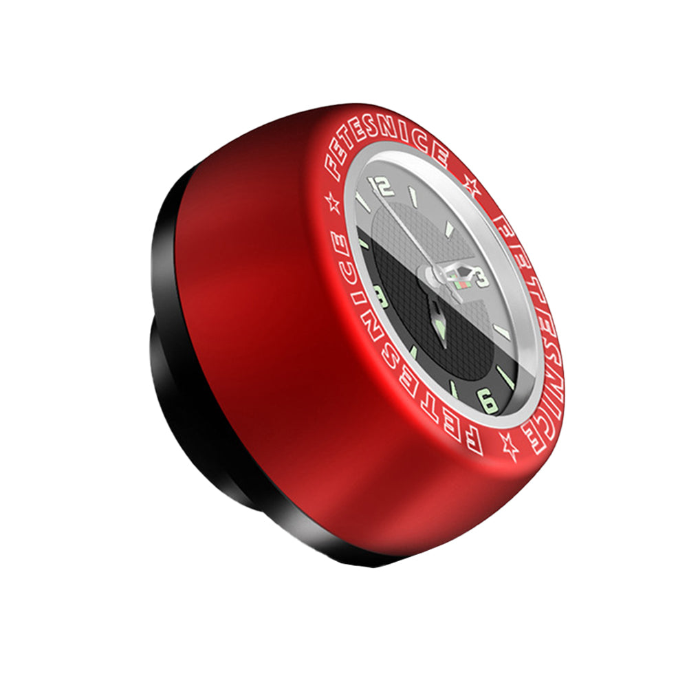 Waterproof Luminous Headset Stem Watch Computer Bike Vehicle Clock Cycling Head Parts Timepiece (Red) Z3306