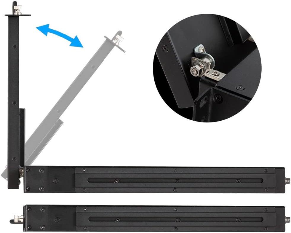 17.3 Inch 1RU Pull Out Rack Mount Monitor Full HD 1920x1080 Broadcast LCD Monitor E227