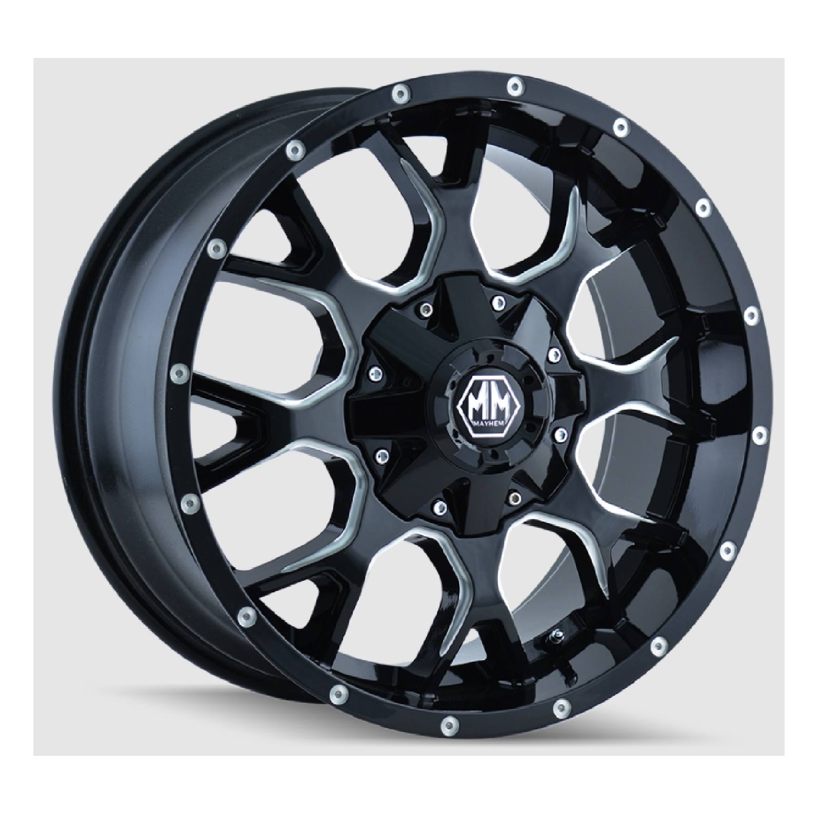Black/Milled Wheel Rim 20x10 8x180 -25mm L956064