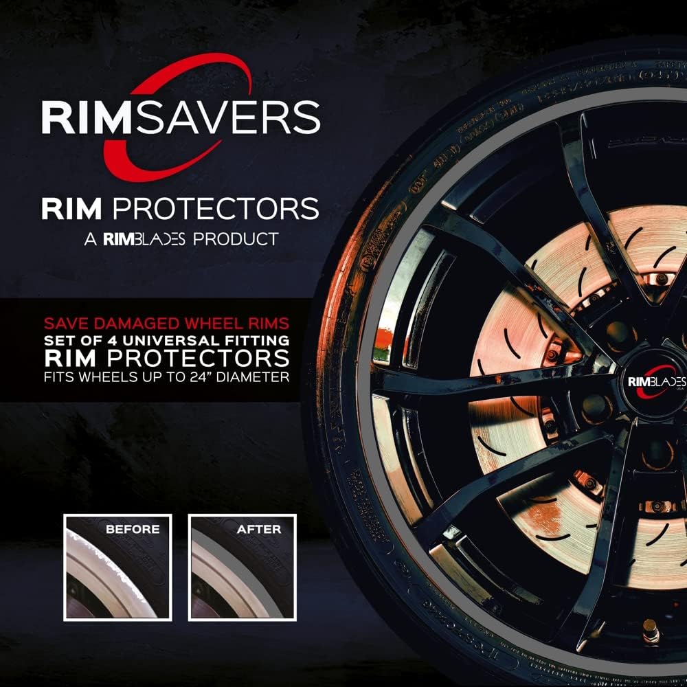 Yellow Set of 4 Wheel Rim Protectors Z37542