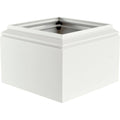 8 in. Aluminum Textured Black Column Capital and Base W94690