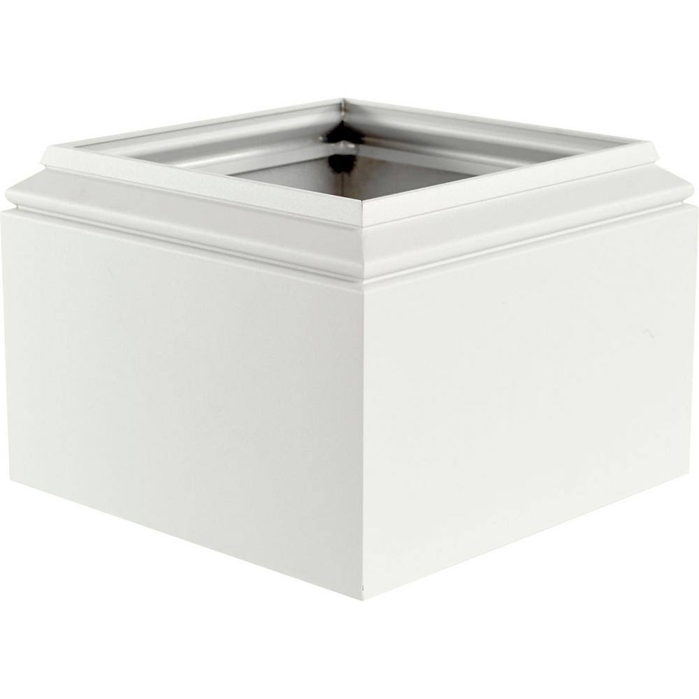 8 in. Aluminum Textured Black Column Capital and Base W94690