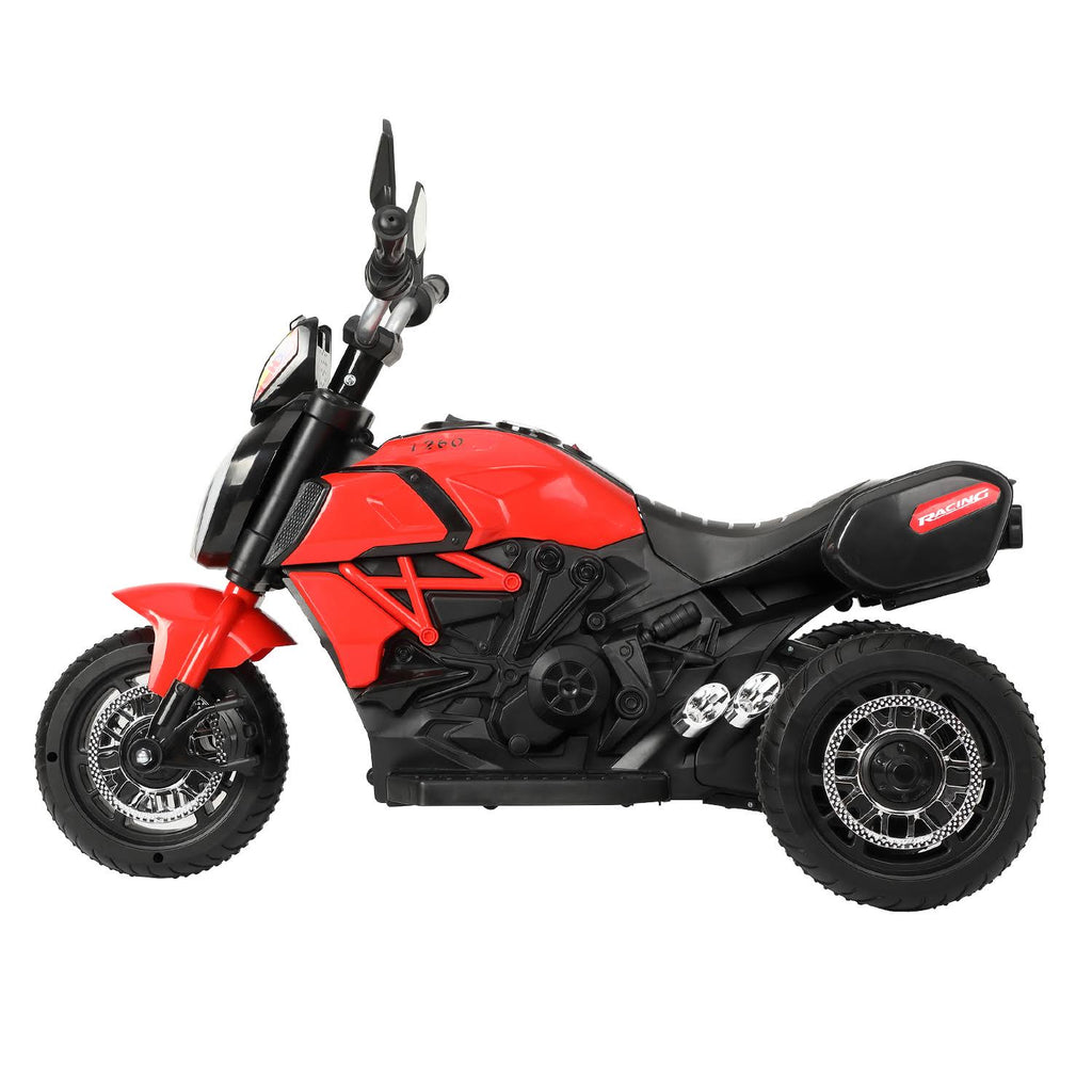Red Three-Wheeled Kids Ride on Motorcycle Y4496
