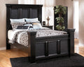 Queen Mansion Bed Black W616950