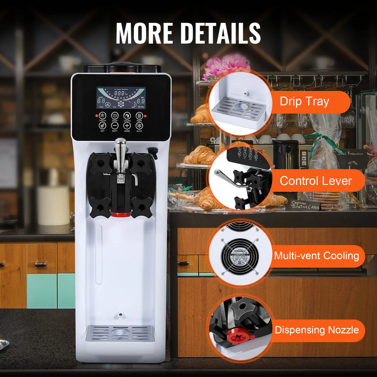 10L/H Soft Serve Ice Cream Machine J651