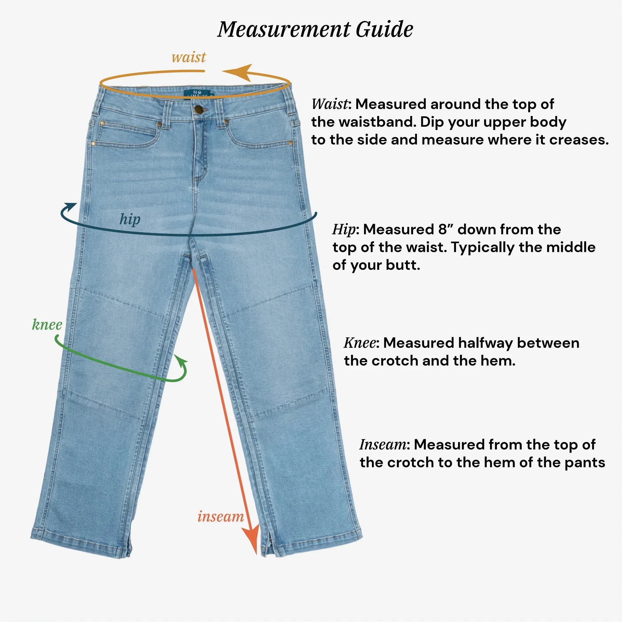 Dark Wash Adaptive Pant A4809