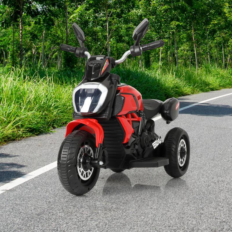 Red Three-Wheeled Kids Ride on Motorcycle Y4496