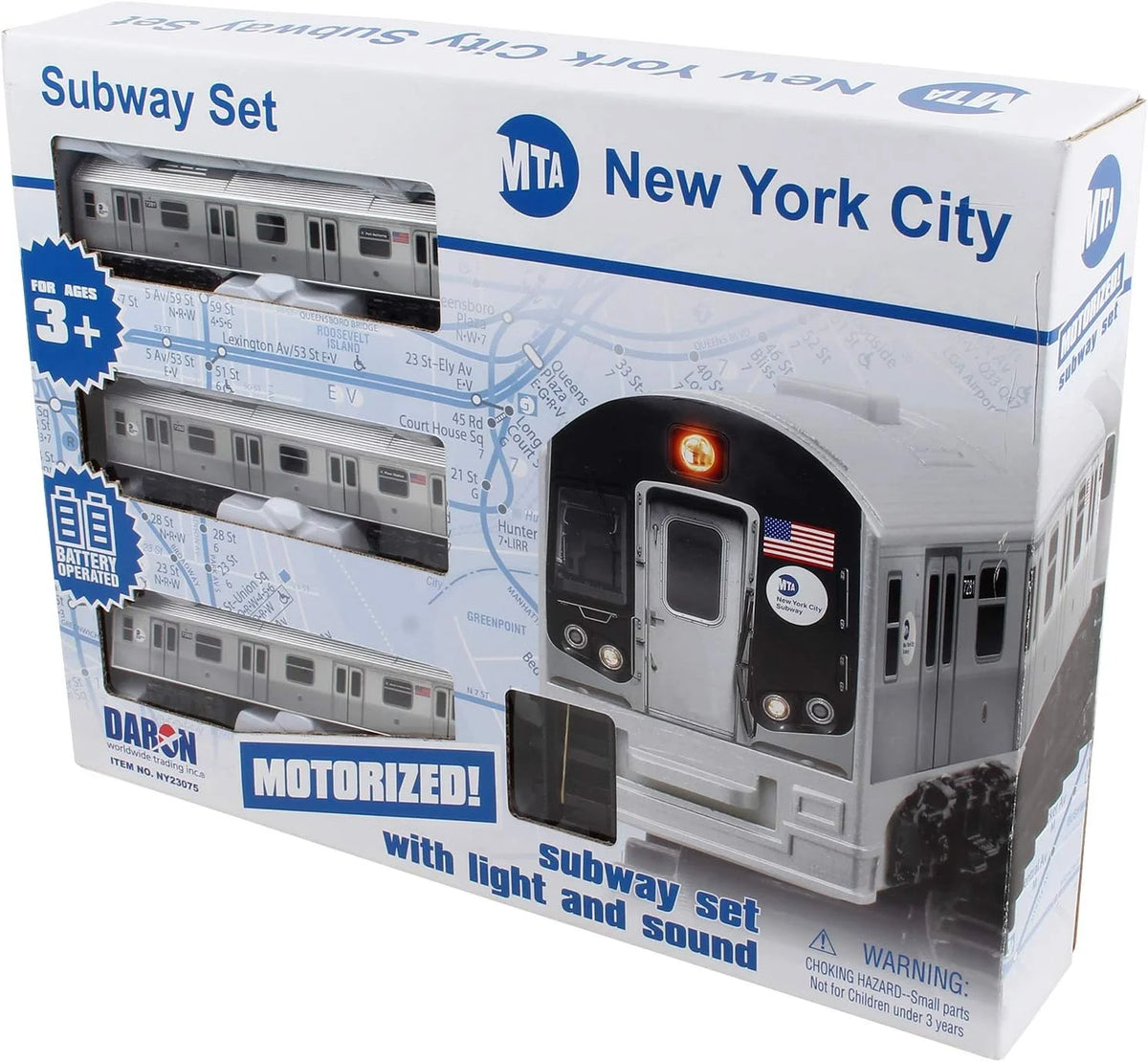 Battery Operated Train Set with Track (3 Pieces) R296260