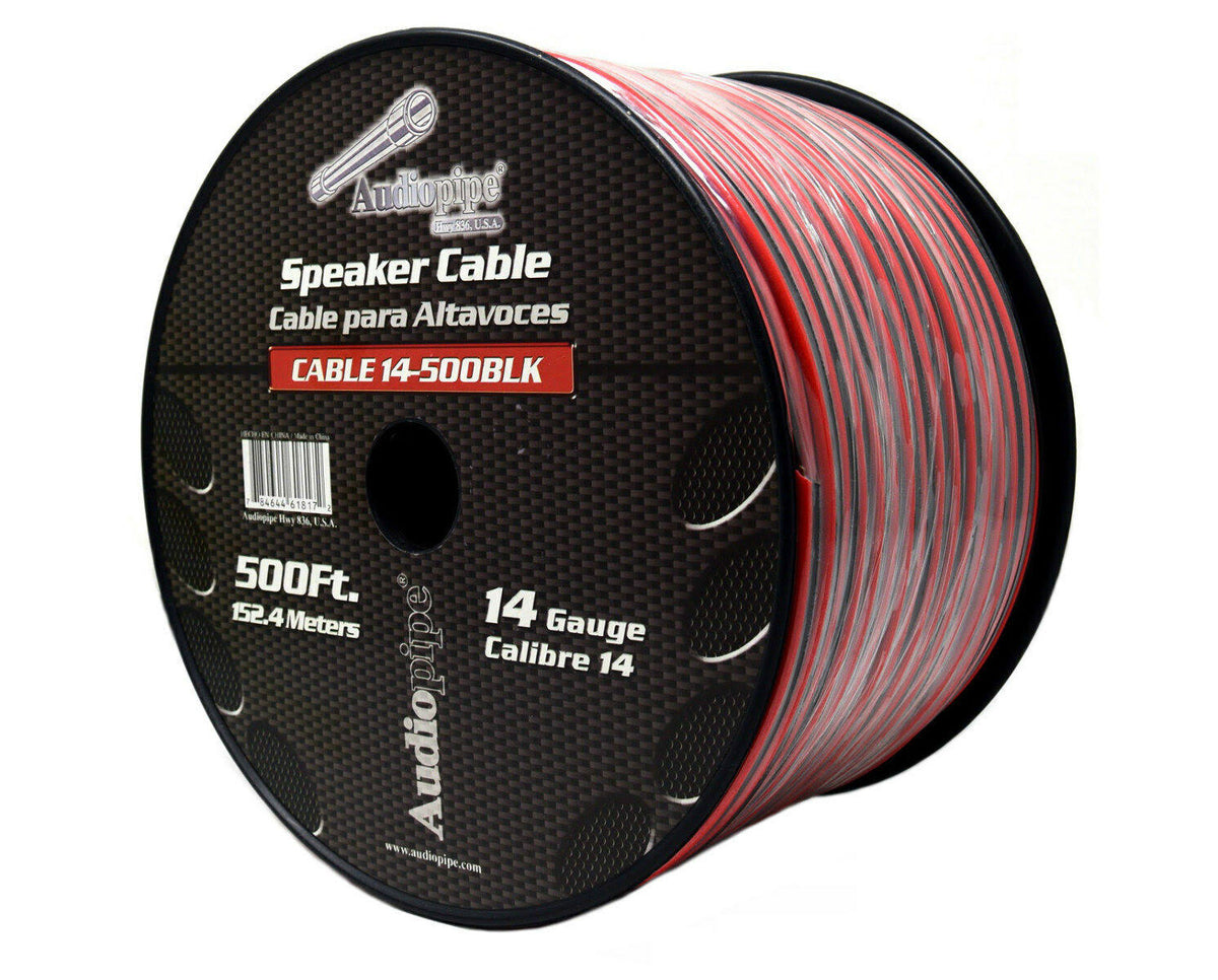 14 Gauge 500 Feet Red Black Speaker Wire Cable Copper Clad Z743930