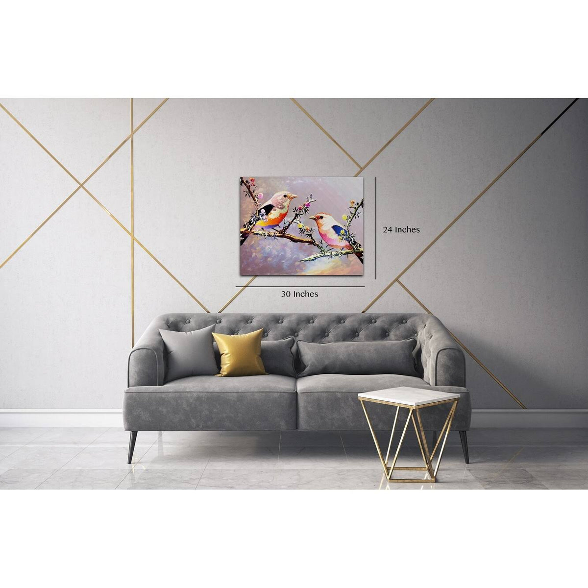 30 inch x 40 inch Pink Matte Canvas C183