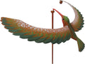 Rustic Metal Balancing Stake, Green V917288