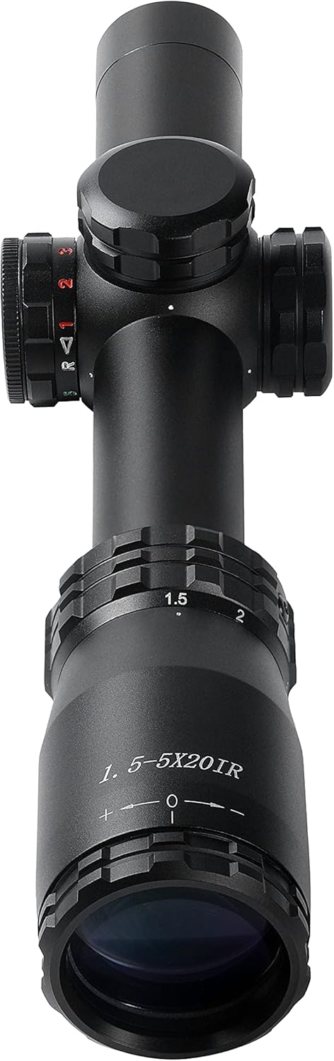 1.5-5X20mm 1-inch Tube Rifle Scope Pack of 2 E7765