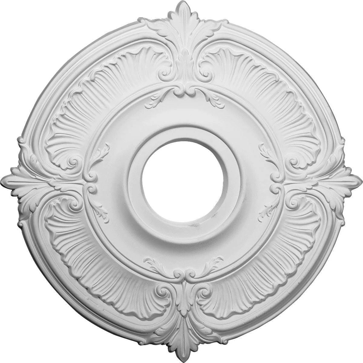 18x22OD x 4x22ID x 5/8x22P Hand-Painted Pewter Ceiling Medallion A203330