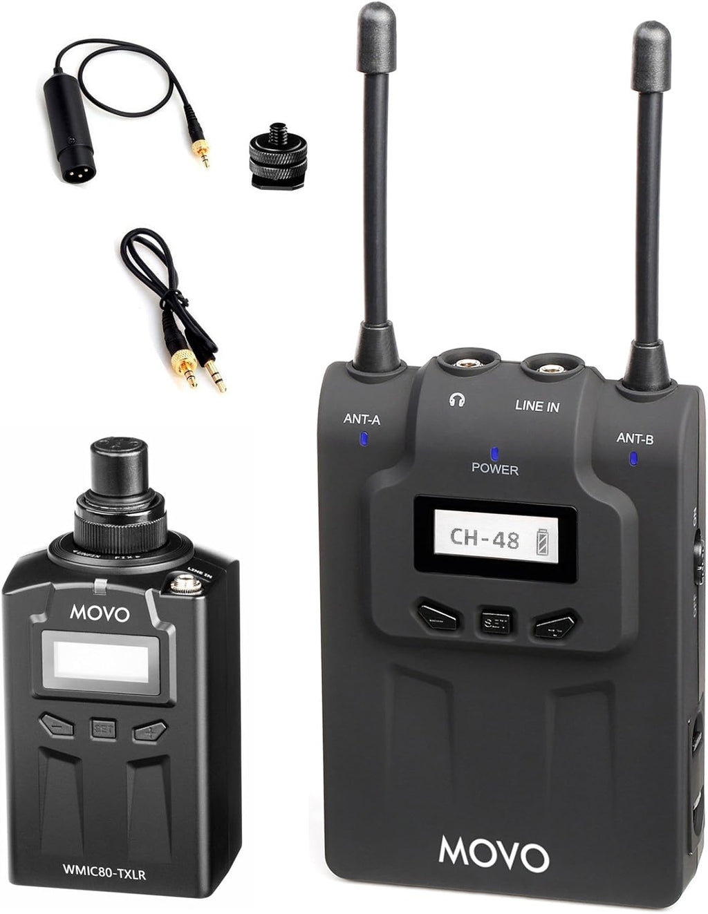 UHF Wireless Handheld Microphone System with Plug-in XLR Transmitter A47816