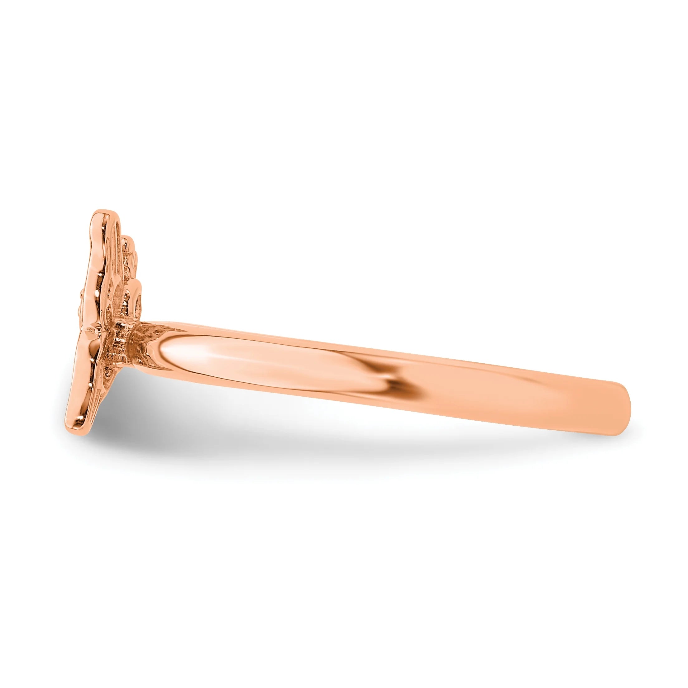 Pink-Plated Butterfly Ring Q656831
