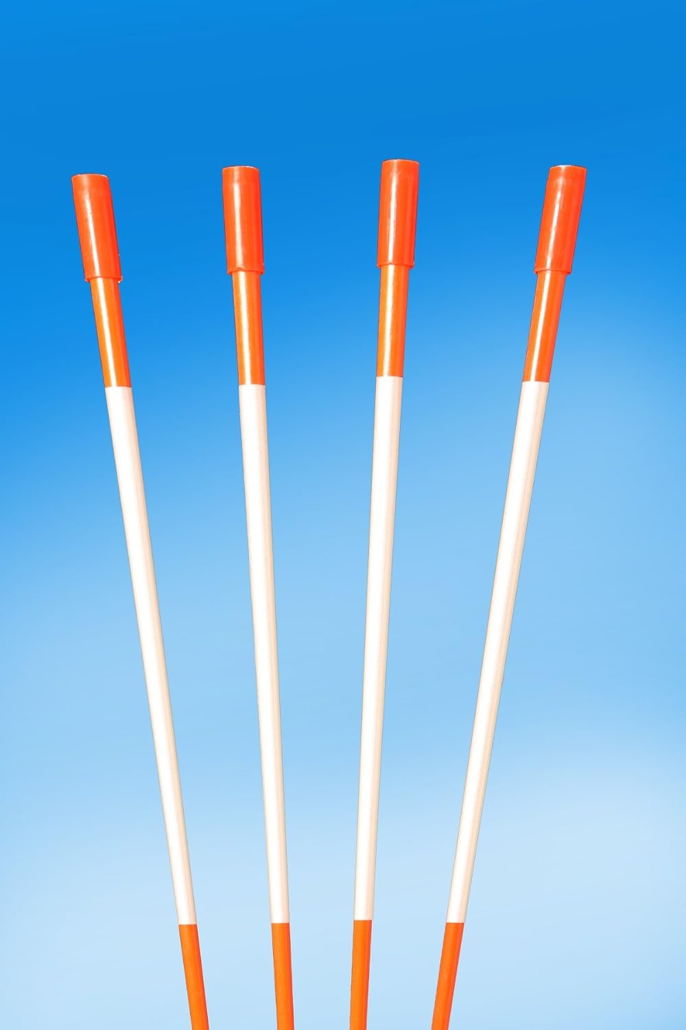 Orange 48-Inch Reflective Driveway Markers, 5/16 Inch Diameter, 20 Pack Q823