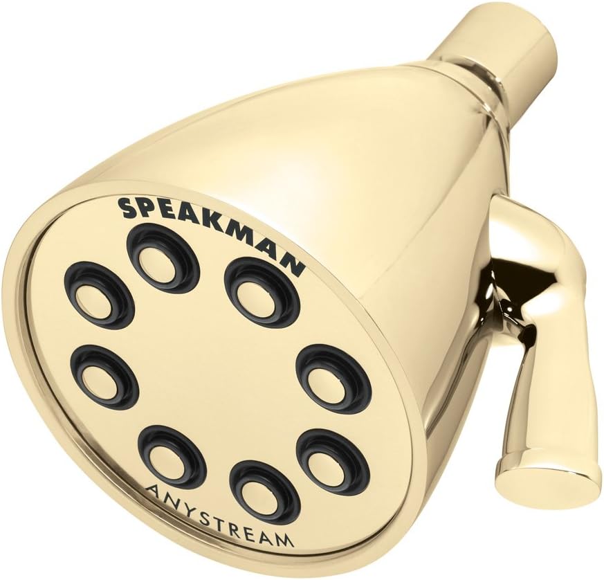 Polished Chrome Adjustable Solid Brass Shower Head U632990