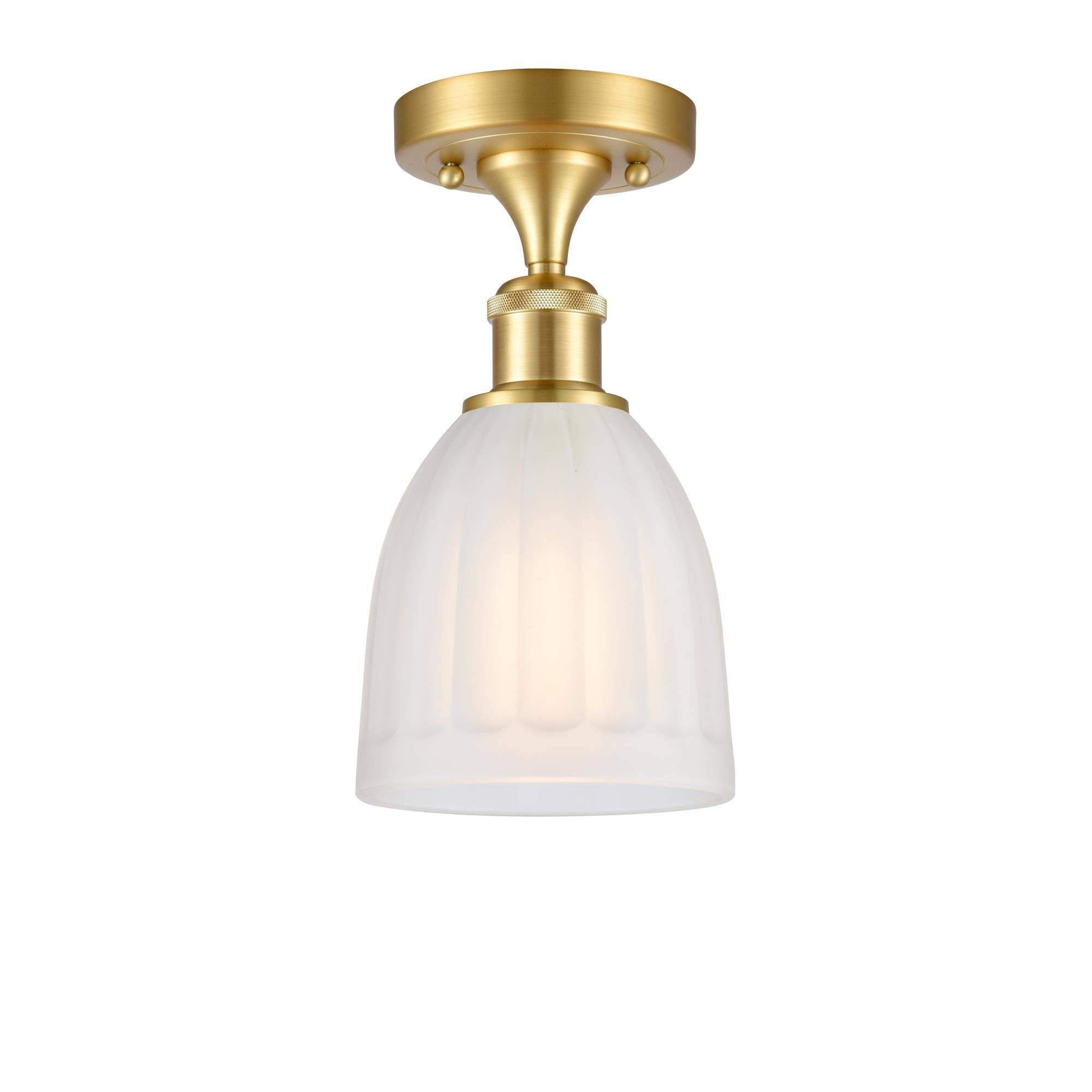 Satin Gold Semi-Flush Mount Light I8864