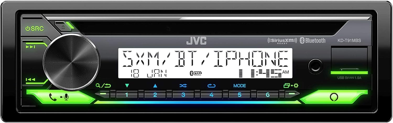 Marine Stereo with CD, BT, USB, Satellite Radio Tuner L67260