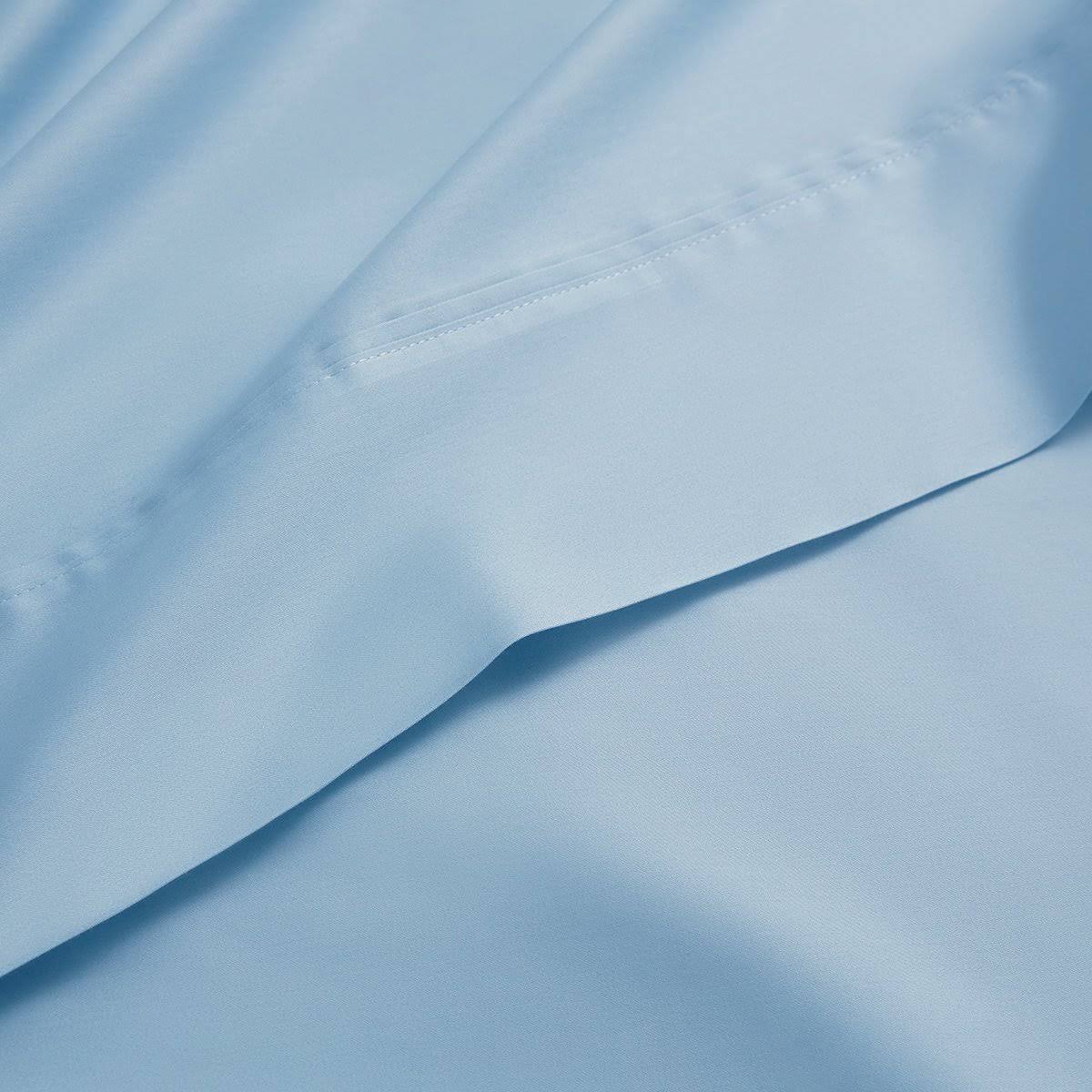 Twin Slate Blue Organic Sateen Sheet Set N8173