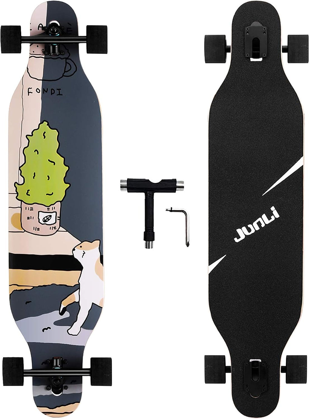 41 Inch Freeride Skateboard Longboard Complete Skateboard Cruiser G923335
