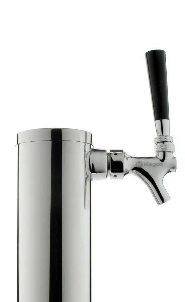 14x22 Tall Polished Stainless Steel 1-Tap Contact Quick Disconnect Homebrew Tower O82101