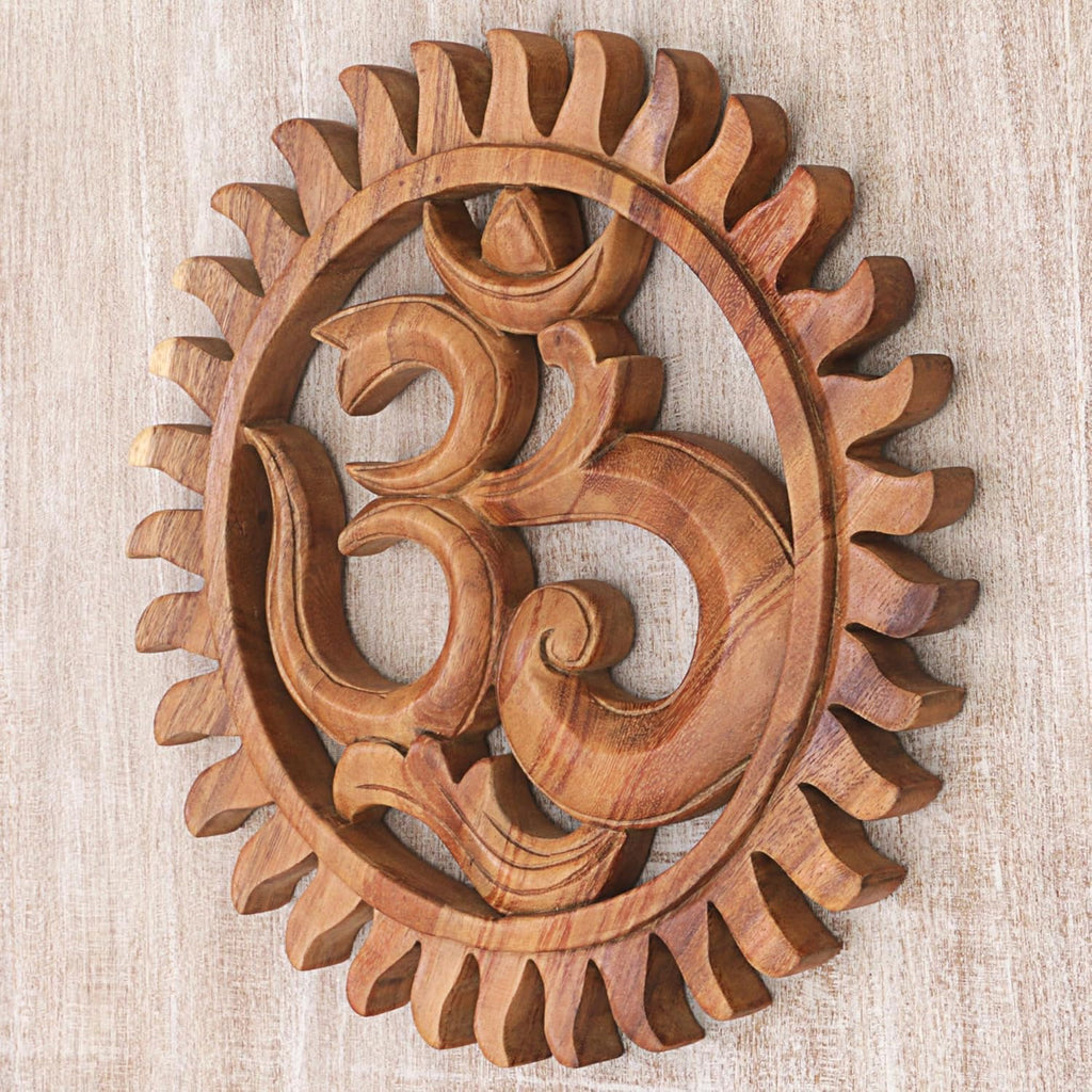Brown Hand Crafted Suar Wood Relief Panel Pack of 2 N5539