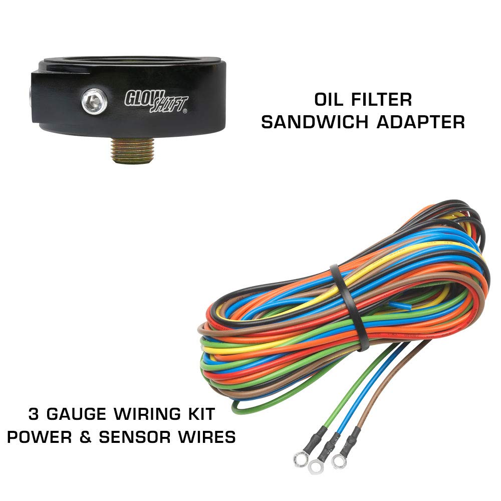 Tinted 7 Color 30 PSI Boost/Vacuum, 100 PSI Oil Pressure & Oil Temperature Gauges, Gray Triple Pillar Pod C578152