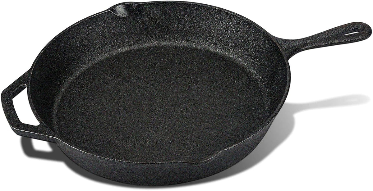 Cast Iron Skillet 3-Pack Set (8, 10, 12) Pre-Seasoned Cookware V686675