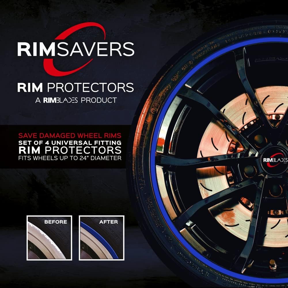Yellow Set of 4 Wheel Rim Protectors Z37542