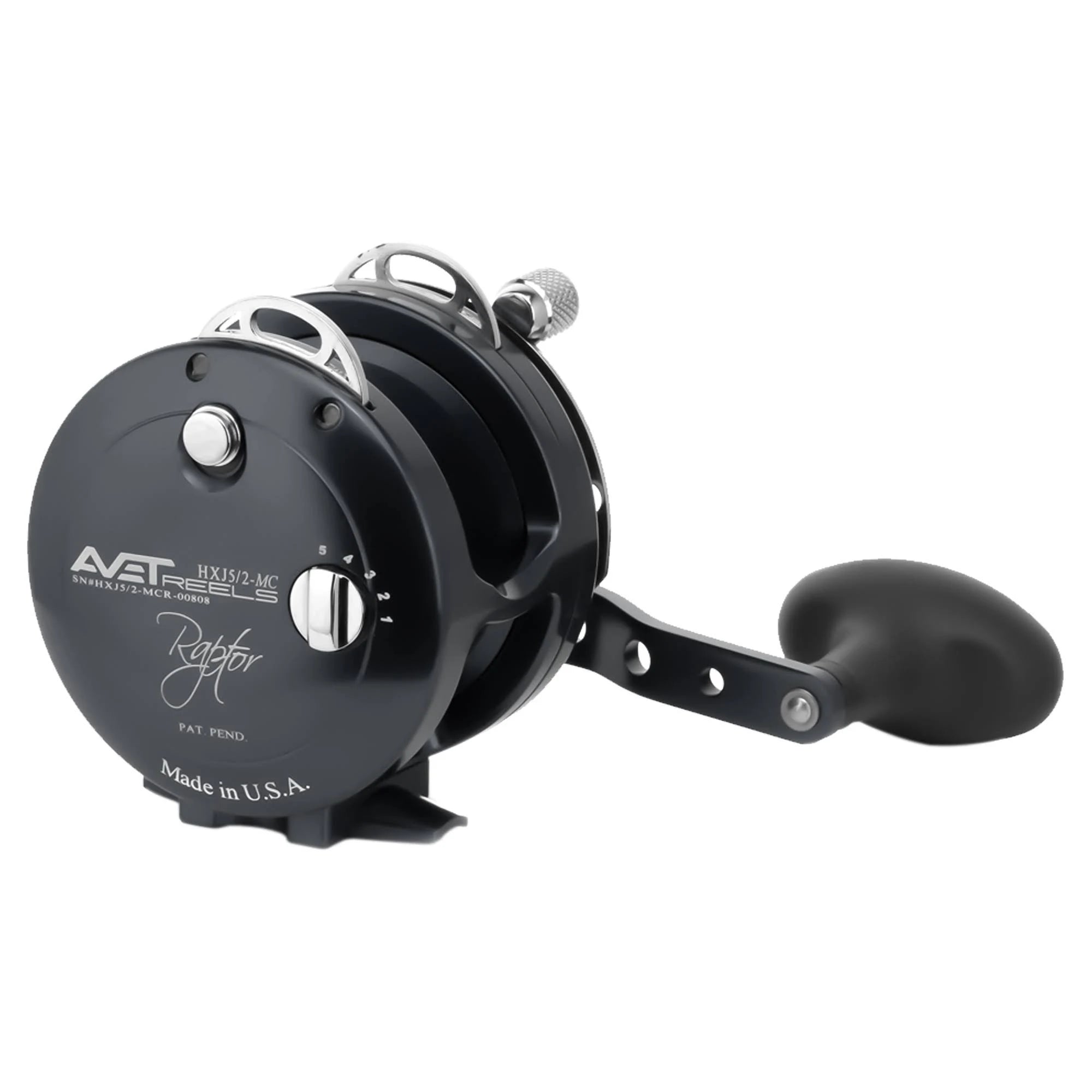Black Two-Speed Lever Drag Casting Reel U545