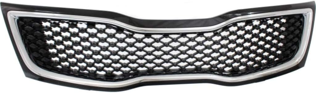 Black Grille Assembly with Chrome Molding M14519