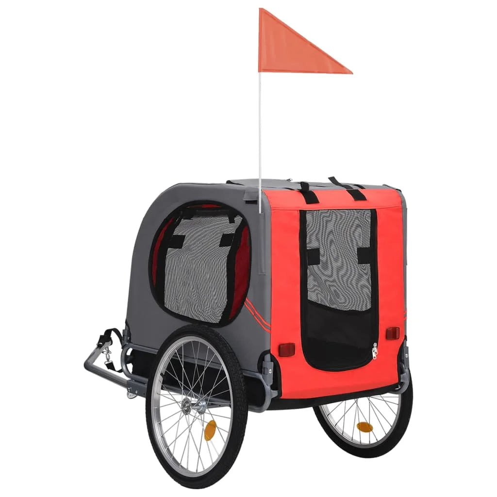 Red and Black Dog Bike Trailer W88640