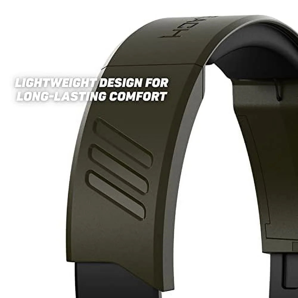Green Camo Multiplatform Gaming Headset with 3.5mm Flip-to-Mute Mic, 40mm Speakers M519802