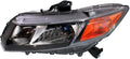 Black Housing Head Light Assembly with Bulbs N970