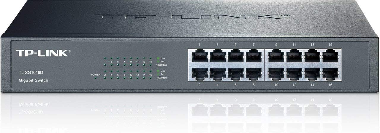 16-Port Gigabit Ethernet Unmanaged Switch V45616