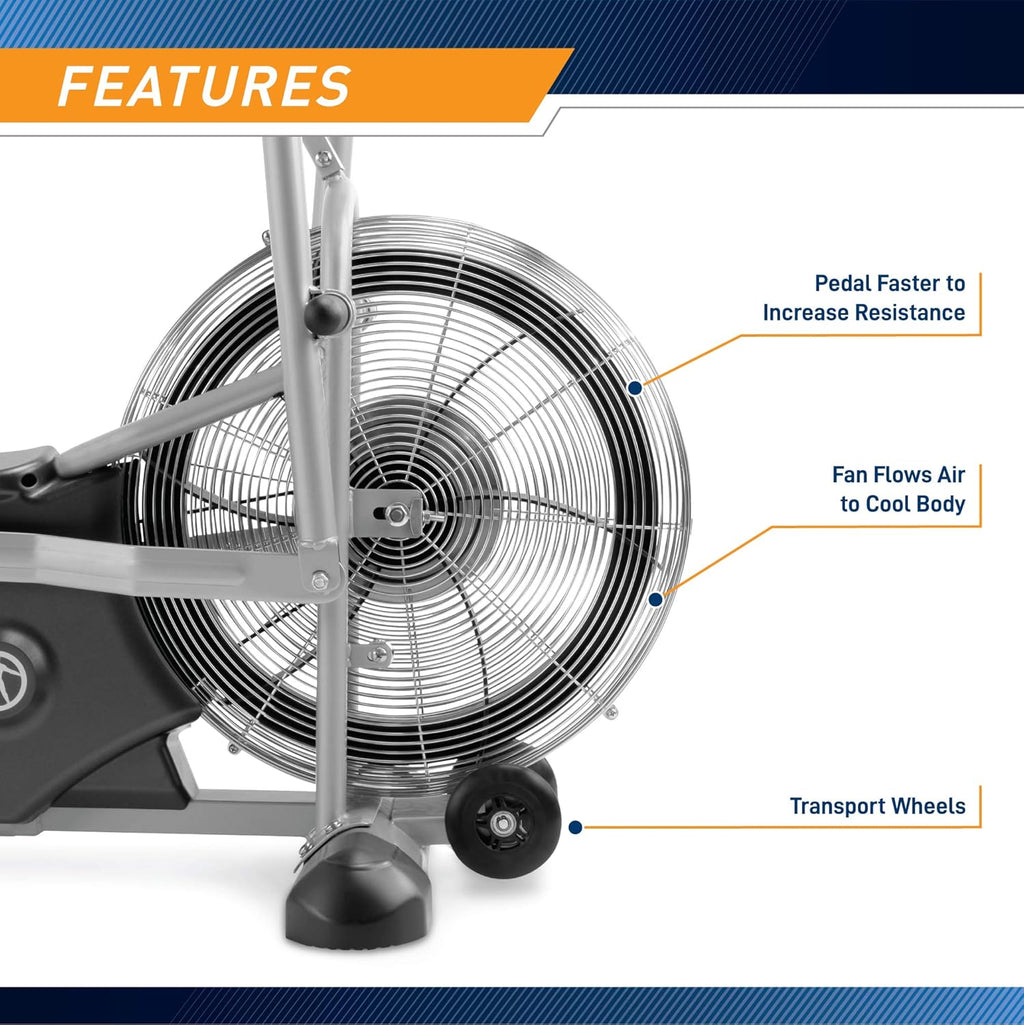 Black Upright Fan Bike D93465