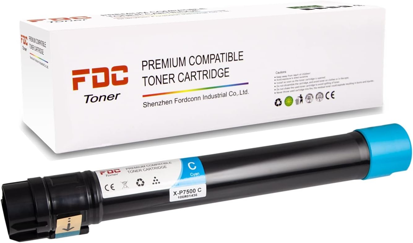 Compatible Cyan Toner Cartridges for Xerox Phaser 7500 Printers O89305