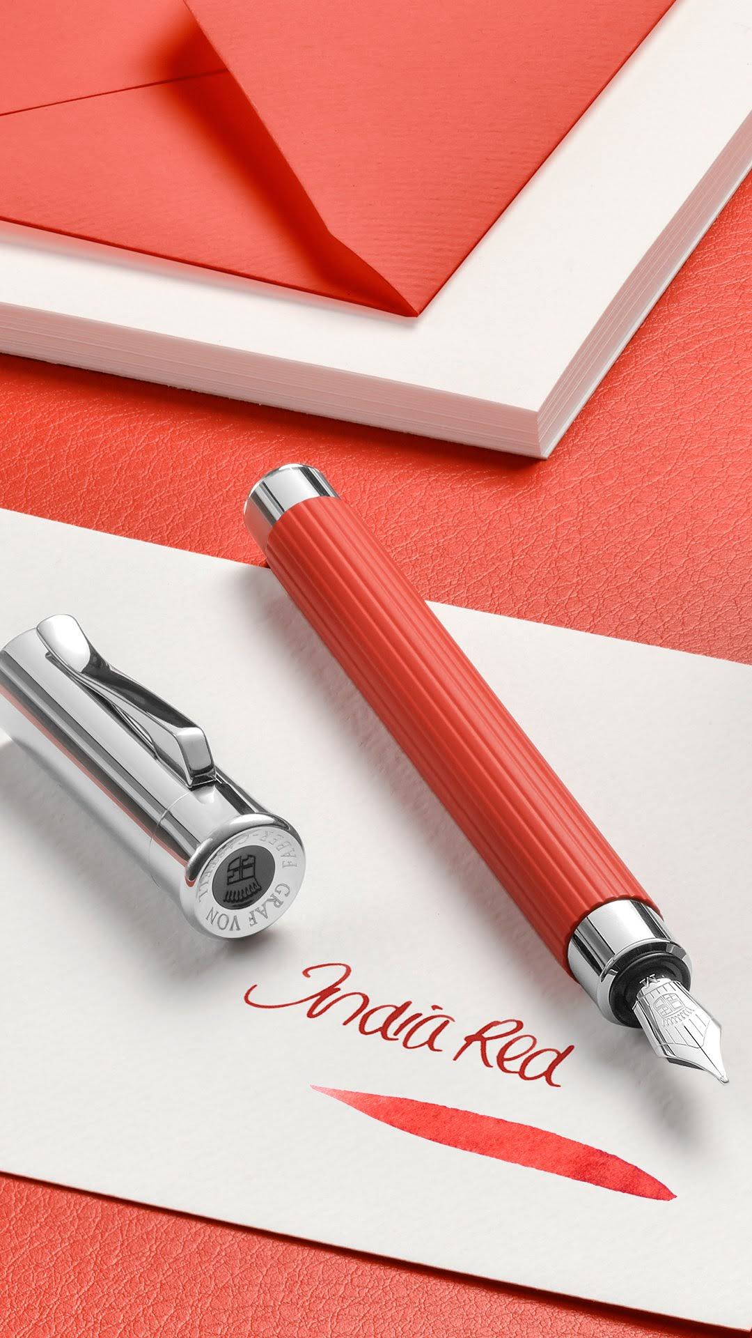 Fountain Pen India Red Broad R38935