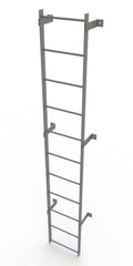 Safety Yellow 8-Rung Fixed Steel Ladder V8223