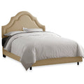 Linen Sandstone King High Arch Border Bed X87288