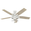 52 in. LED Indoor Fresh White Ceiling Fan with Light Kit L3778