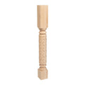 Unfinished Solid Hard Maple Kitchen Island Leg T30754