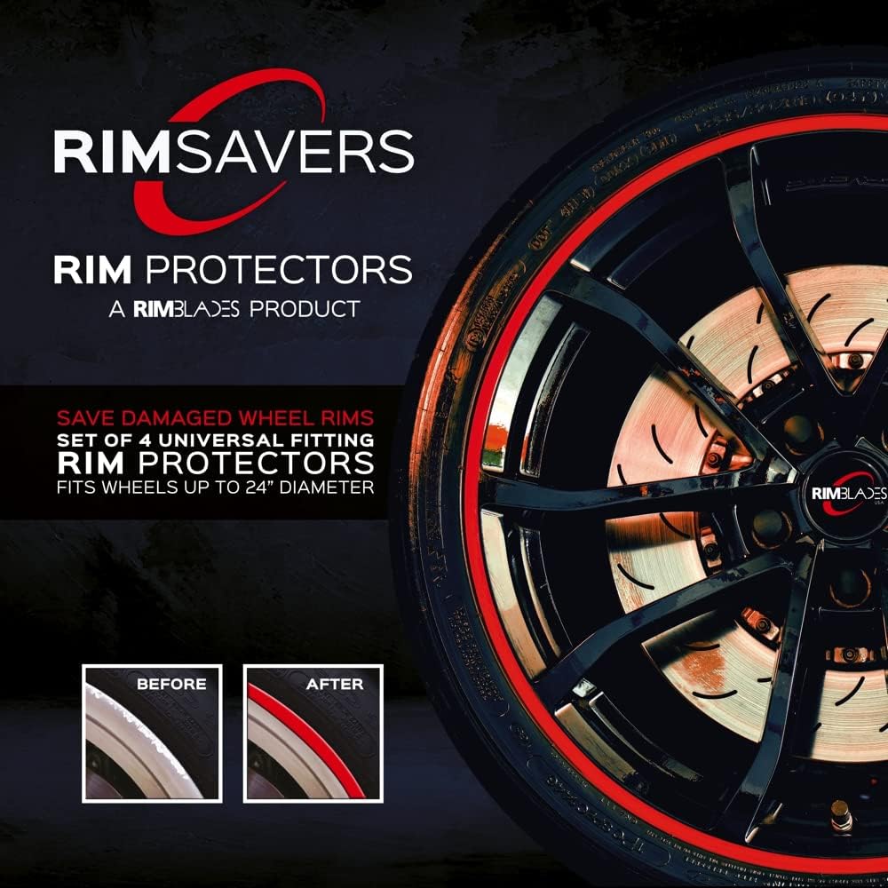 Yellow Set of 4 Wheel Rim Protectors Z37542