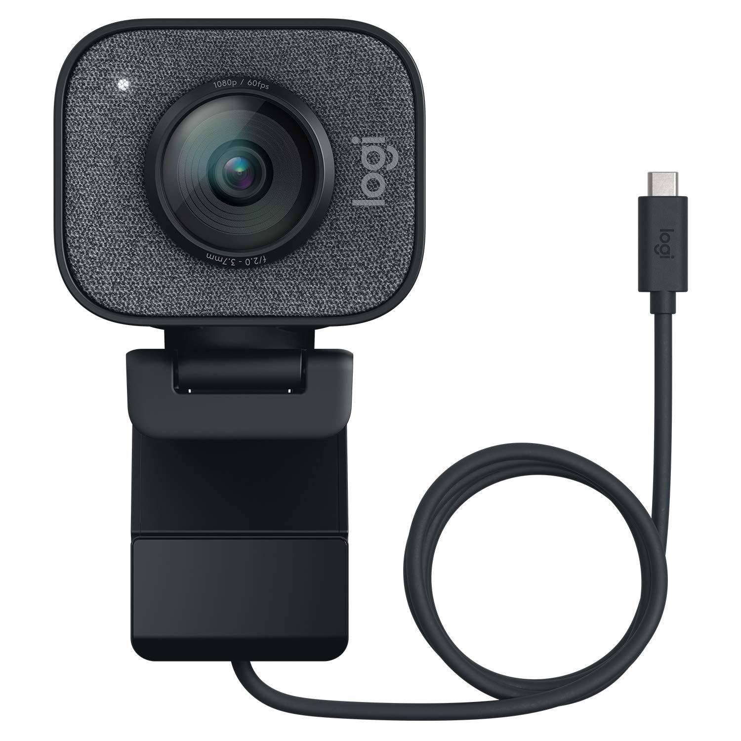 1080p HD 60fps Webcam with USB-C, Graphite V2254