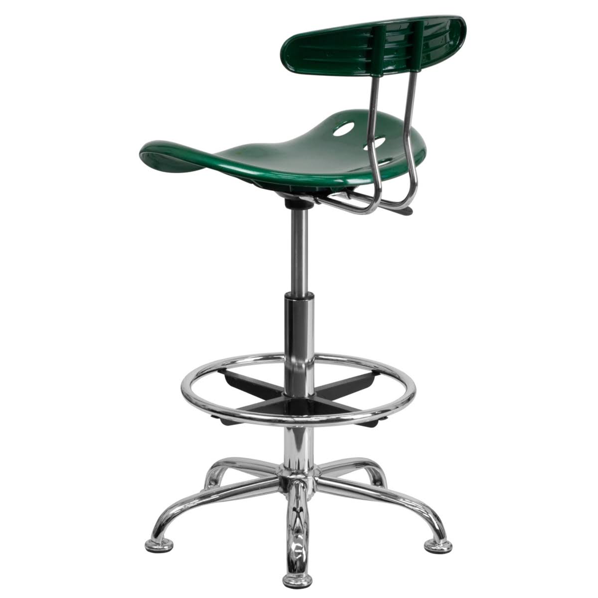 Green Drafting Stool with Tractor Seat T228301