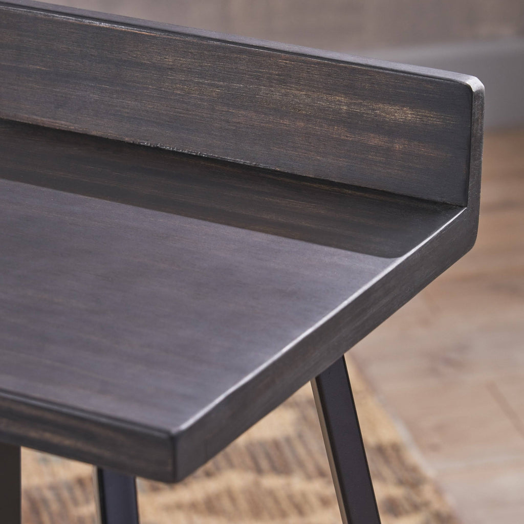 Dark Brown Bar Stool Set of 2 Q232