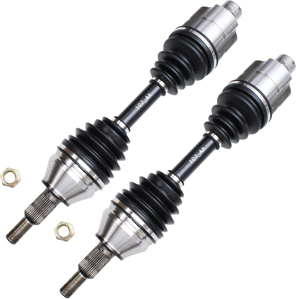 4WD Front CV Axle Drive Shafts + Upper Control Arm w/ Ball Joint Replacement 4pc Set Y3131
