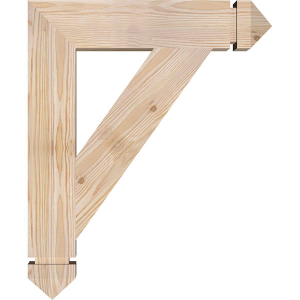 Traditional Arts & Crafts Smooth Bracket, Douglas Fir I6377